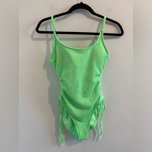 Hurley Neon Green One Piece Swimsuit Size Medium